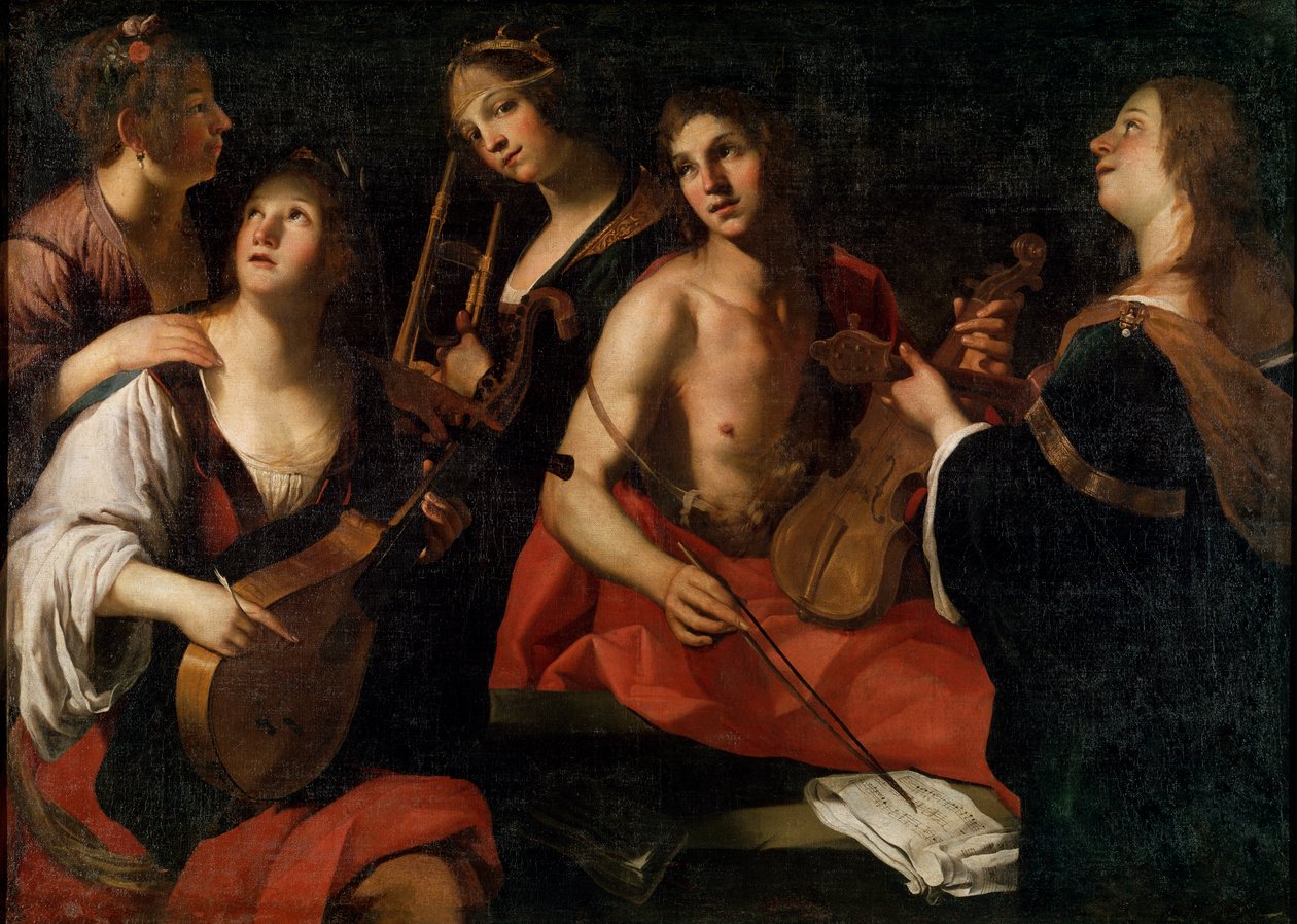 Koncert, koniec XVI lub początek XVII wieku autorstwa Francesco Rustici