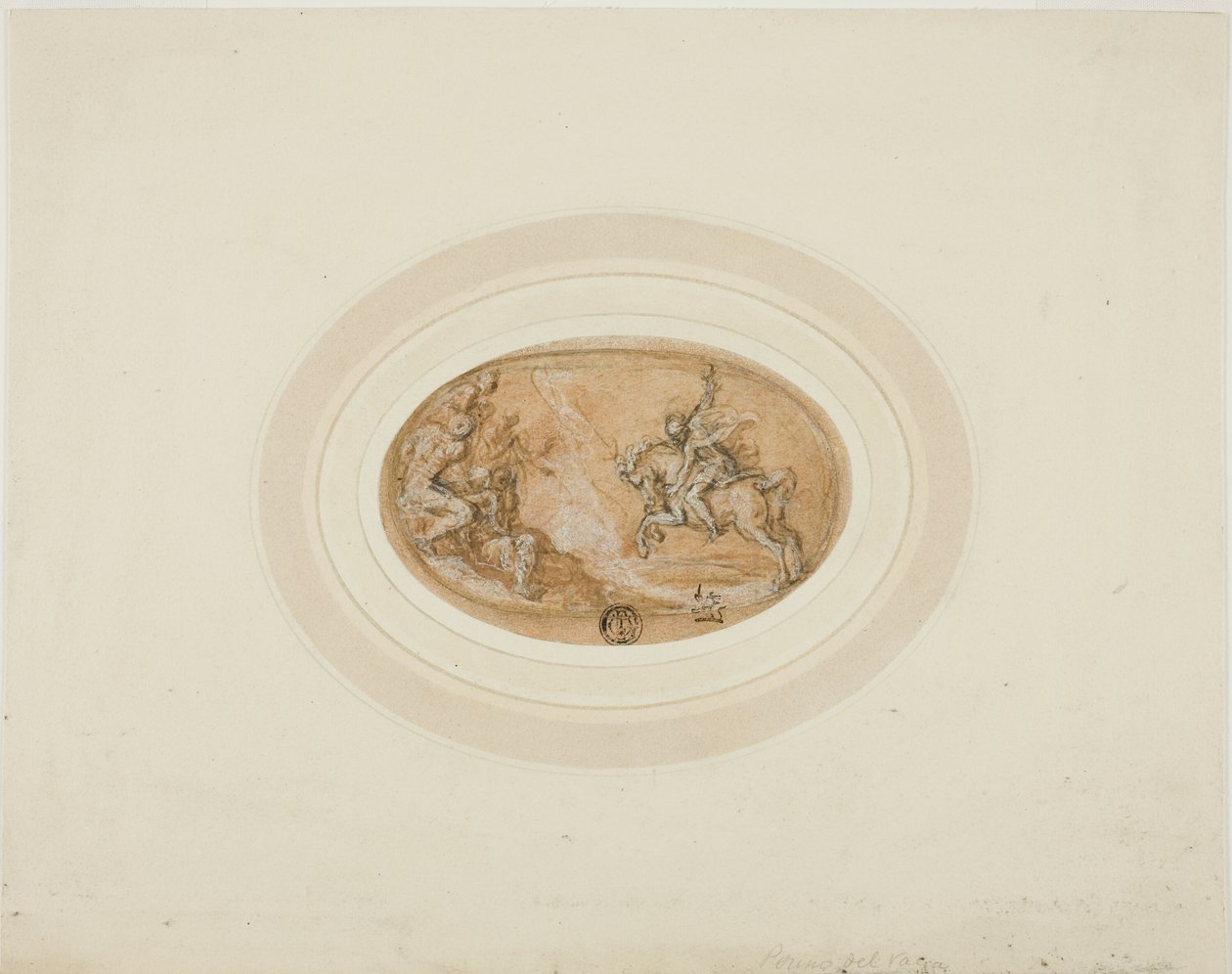 Marcus Curtius Skacząc w otchłań autorstwa Francesco Salviati