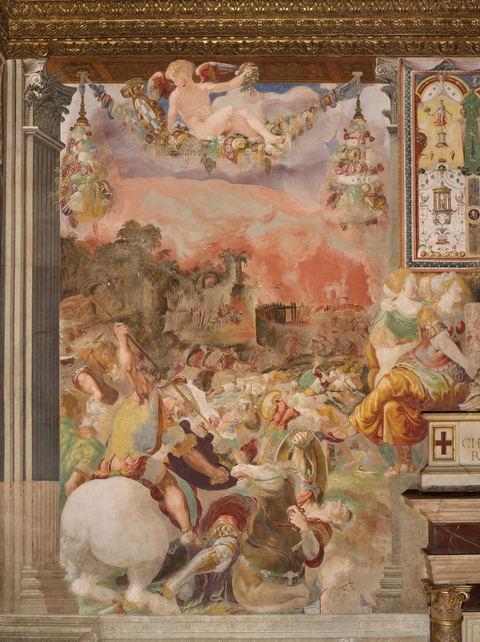 Rozgromienie Volscii autorstwa Francesco Salviati