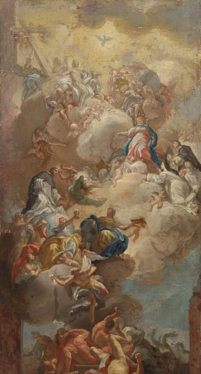 Gloryfikacja św. Dominika autorstwa Francesco Solimena (copy after)