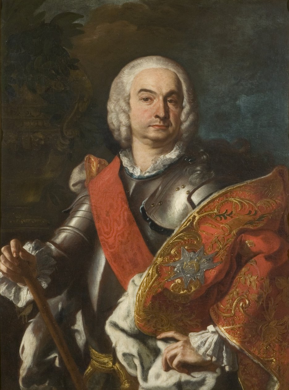 Kawaler Orderu Świętego Januarego, c.1740 (olej na płótnie) autorstwa Francesco Solimena