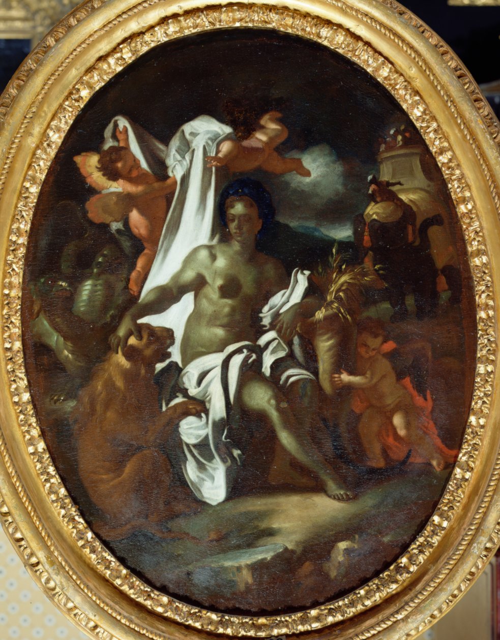 Alegoria Afryki (olej na płótnie) autorstwa Francesco Solimena