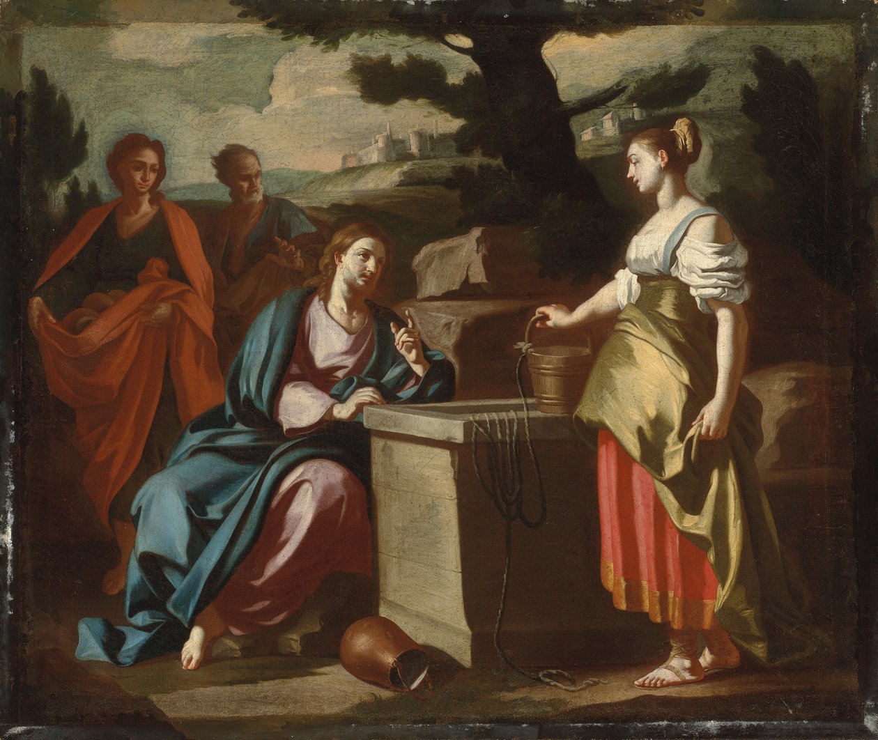 Chrystus i Niewiasta Samarii przy studni autorstwa Francesco Solimena