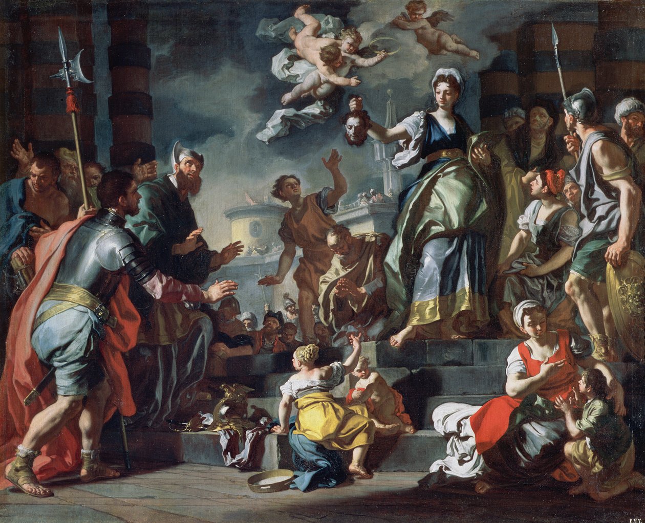 Judyta z głową Holofernesa autorstwa Francesco Solimena