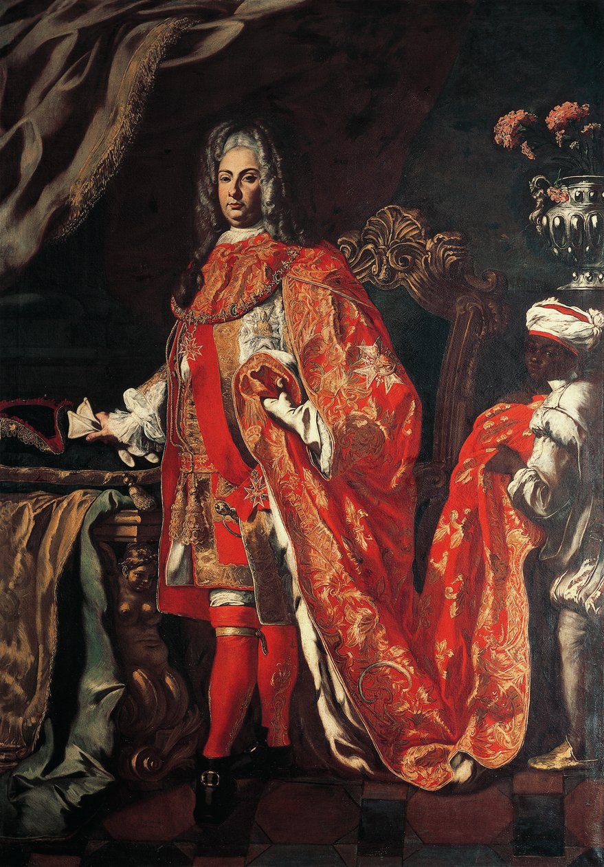 Portret Marzio Carafy, księcia Maddaloni, autorstwa Francesco Solimeny (1647-1747) autorstwa Francesco Solimena