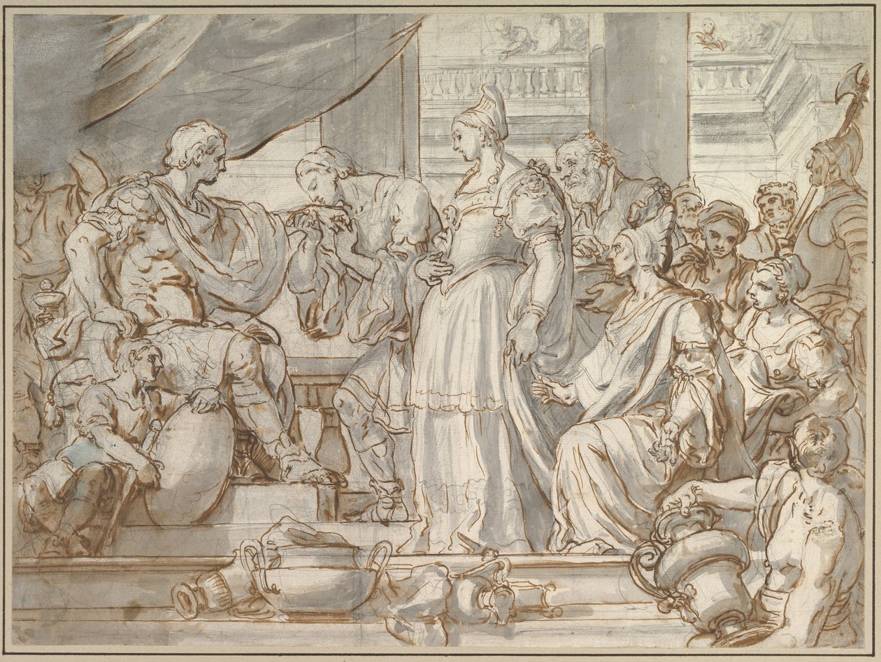 Wstrzemięźliwość Scypiona autorstwa Francesco Solimena