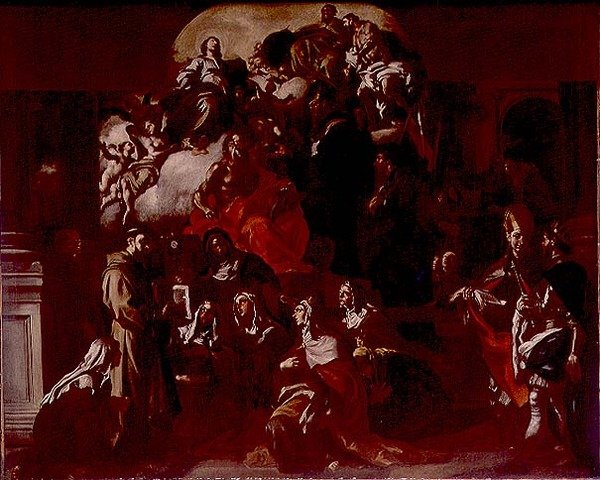 Trójca Święta z Madonną i Świętymi, ok. 1705 (olej na płótnie) autorstwa Francesco Solimena