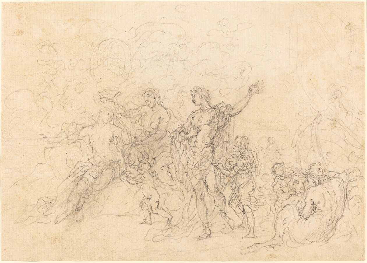 Małżeństwo Bachusa i Ariadny autorstwa Francesco Solimena