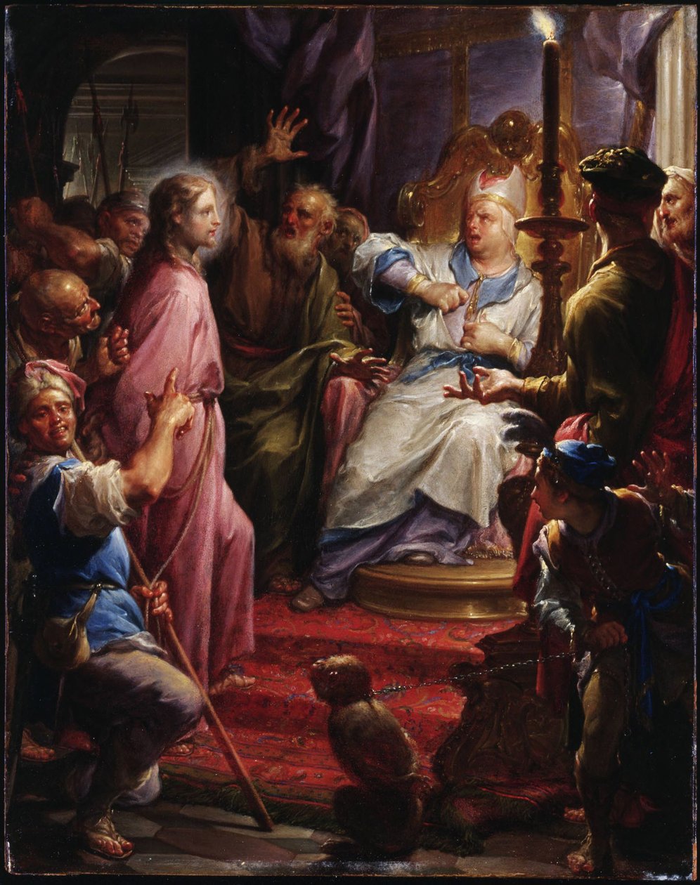 Chrystus przed Kajfaszem autorstwa Francesco Trevisani