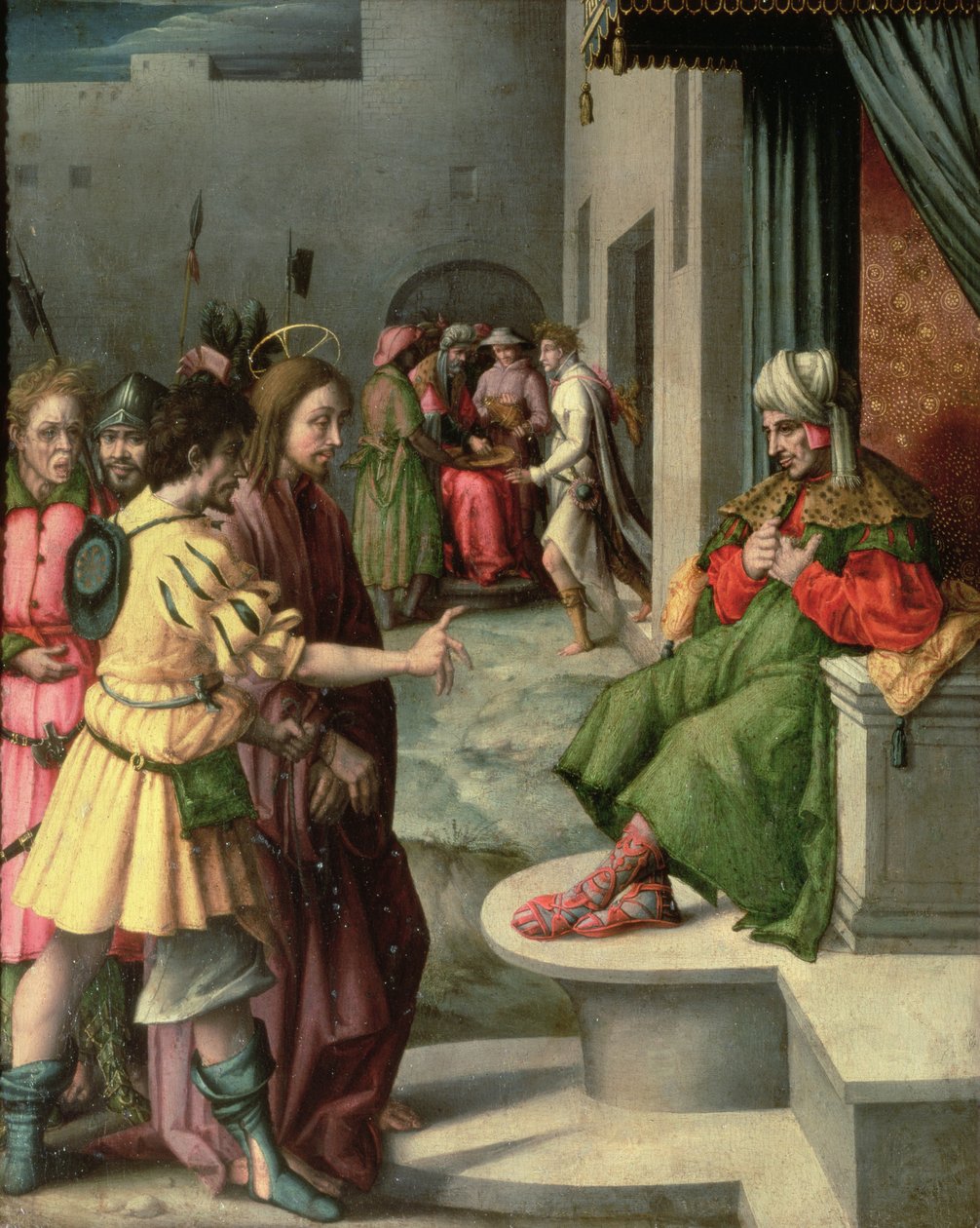 Chrystus przed Kajfaszem autorstwa Francesco Ubertini Bacchiacca