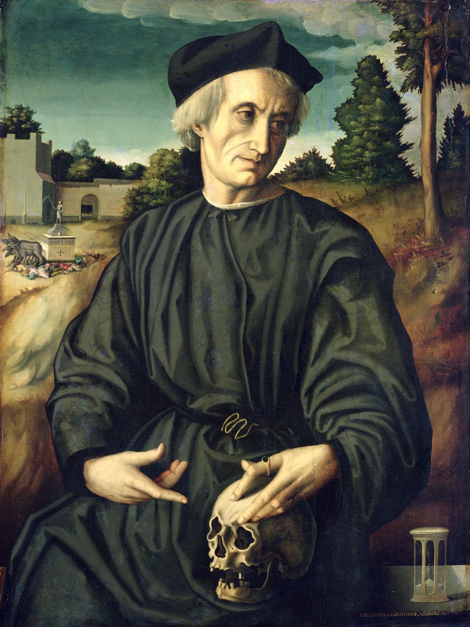 Portret papieża Hadriana VI (1459-1523) jako kapłana autorstwa Francesco Ubertini Il Bacchiacca