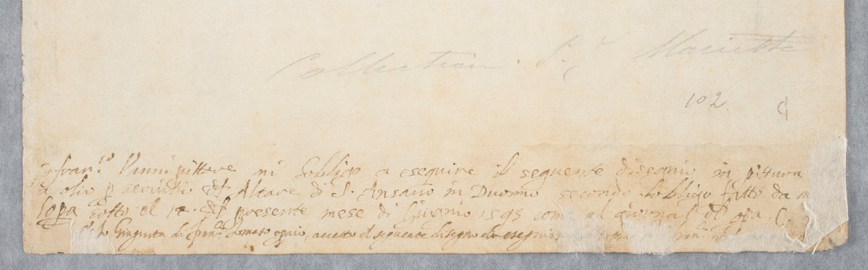 Św. Ansano chrzczący Sieneńczyka, ok. 1593 (kreda na papierze) autorstwa Francesco Vanni