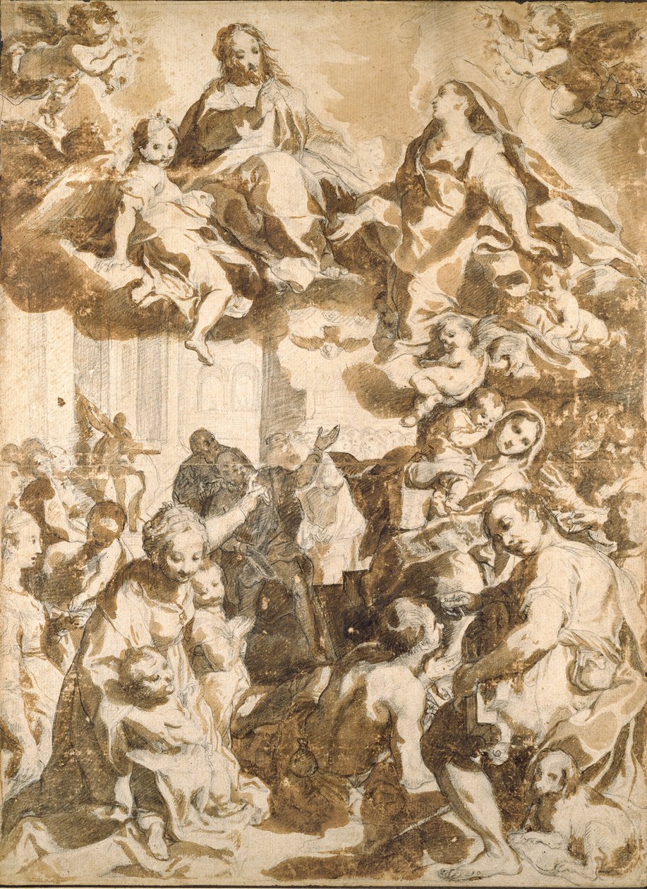 Madonna del Popolo, według Barocciego, koniec XVI wieku autorstwa Francesco Vanni