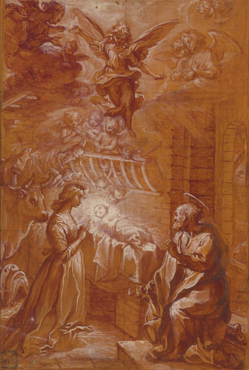 Die Geburt Christi autorstwa Francesco Vanni