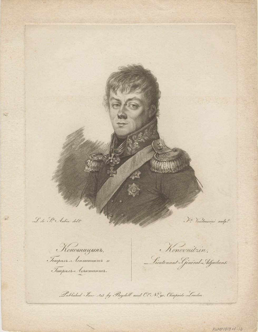 Portret hrabiego Piotra Pietrowicza Konownicyna 1764-1822, 1813 autorstwa Francesco Vendramini