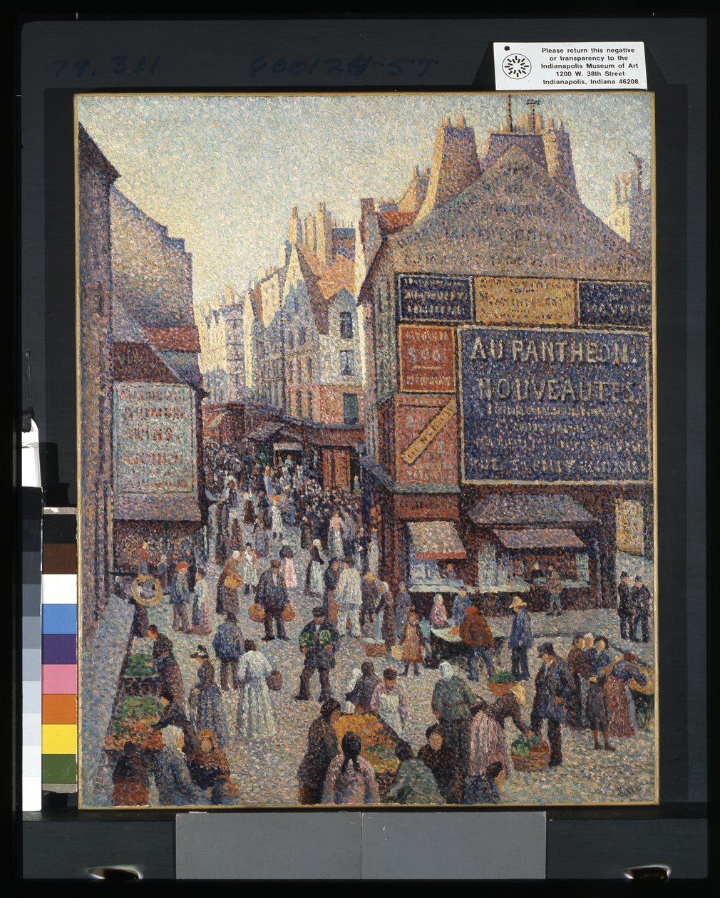 Rue Mouffetard (olej na płótnie) autorstwa Francesco Vinea