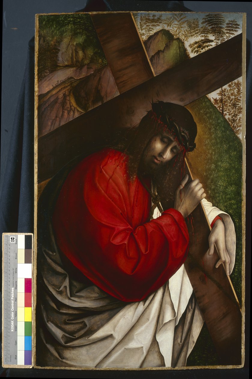 Chrystus dźwigający krzyż, 1507-08 autorstwa Francesco Zaganelli di Bosio