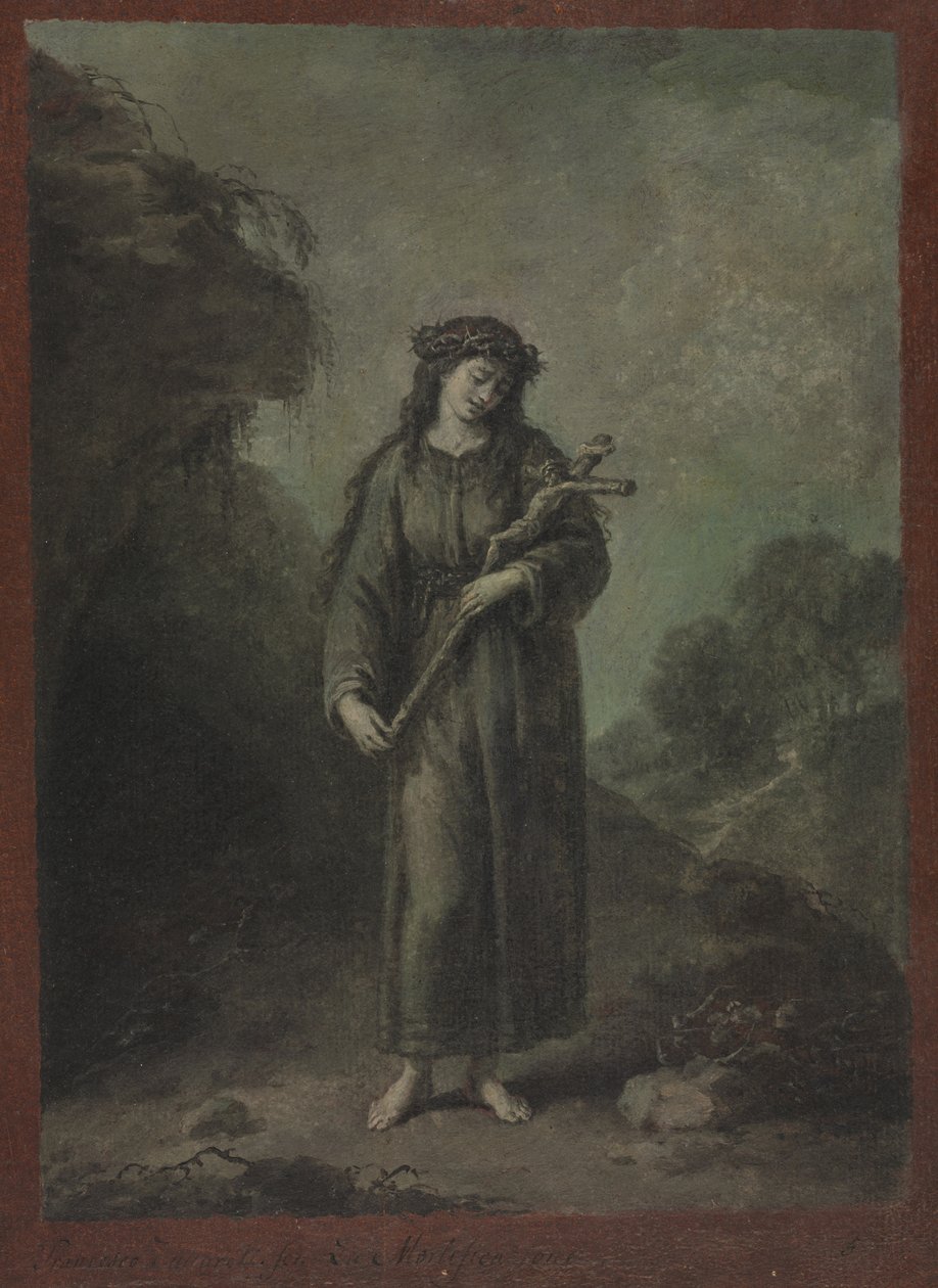 Umartwienie, rok 1763 lub wcześniej. autorstwa Francesco Zuccarelli