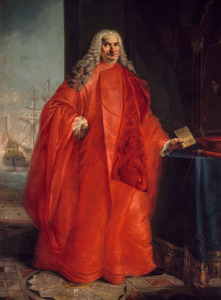 Portret Daniele Girolamo Dolfina (1656-1729), polityka weneckiego autorstwa Francesco Zugno