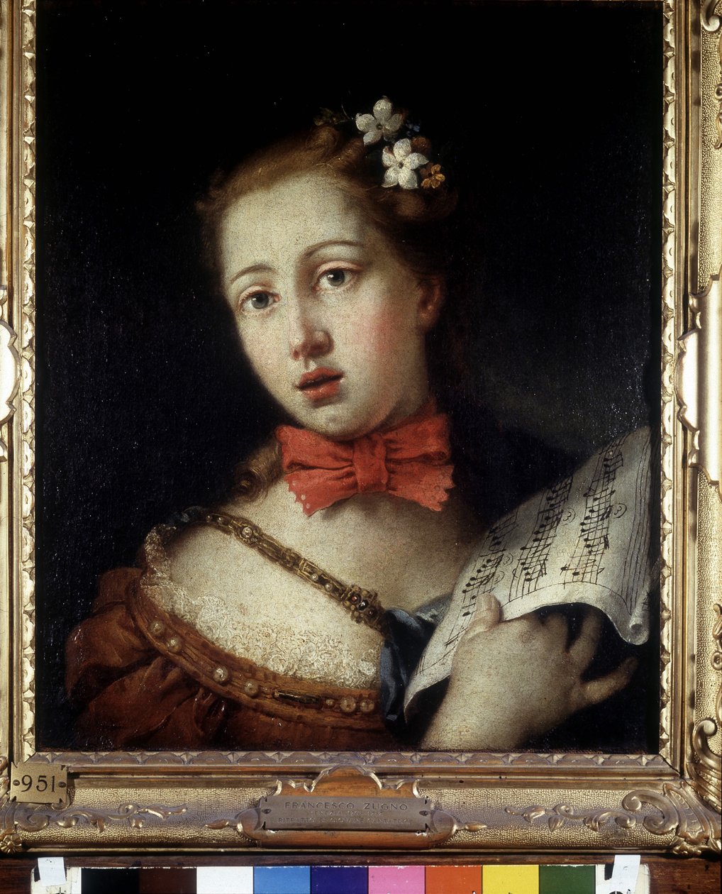 Wenecki piosenkarz. Obraz F. Zugno autorstwa Francesco Zugno