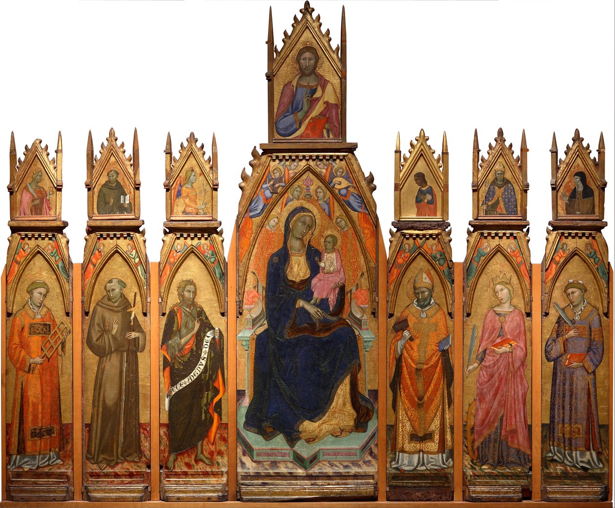 Madonna z Dzieciątkiem. Chrystus i święci autorstwa Francesco dAntonio da Ancona