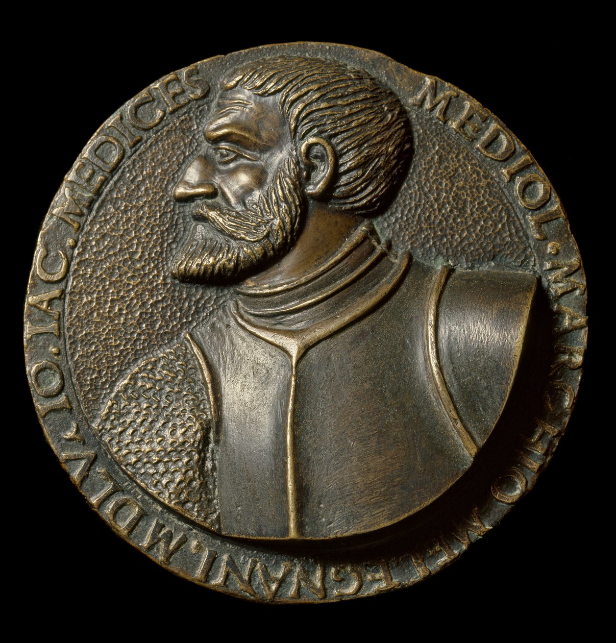 Popiersie Gian Giacomo de Medici dit il Medeghino (1497-1556), włoski medal Condottiero wykonany przez Francesco da Sangallo dit il Margotta (1494-1576) Florencja, Muzeum Narodowe Bargello autorstwa Francesco da Sangallo