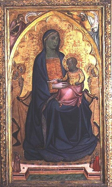 Madonna z Dzieciątkiem na tronie autorstwa Francesco da Volterra Neri