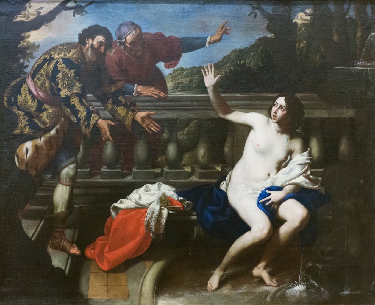 Zuzanna i starsi autorstwa Francesco de (c.1600 54) Rosa