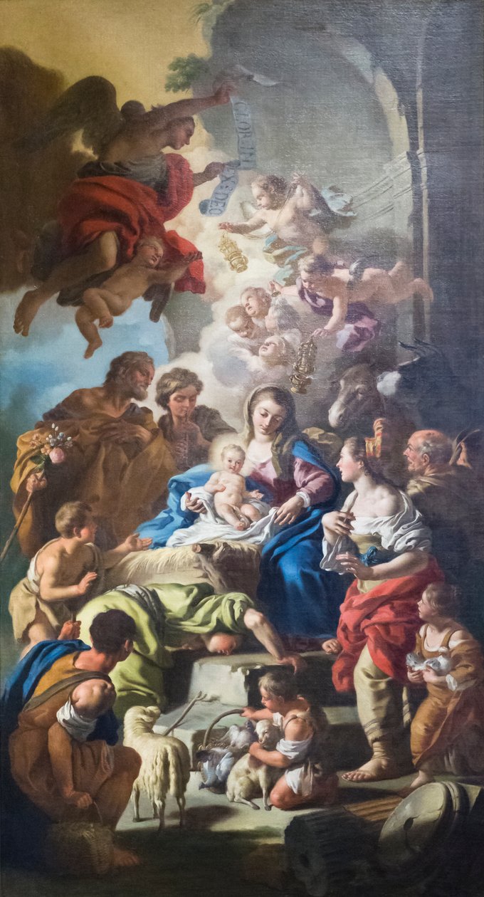 Adoracja pasterzy autorstwa Francesco de Mura