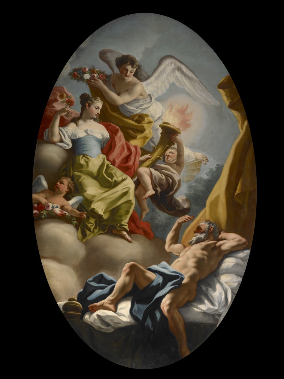 Alegoria mądrości i prawdy, ok. 1750 autorstwa Francesco de Mura
