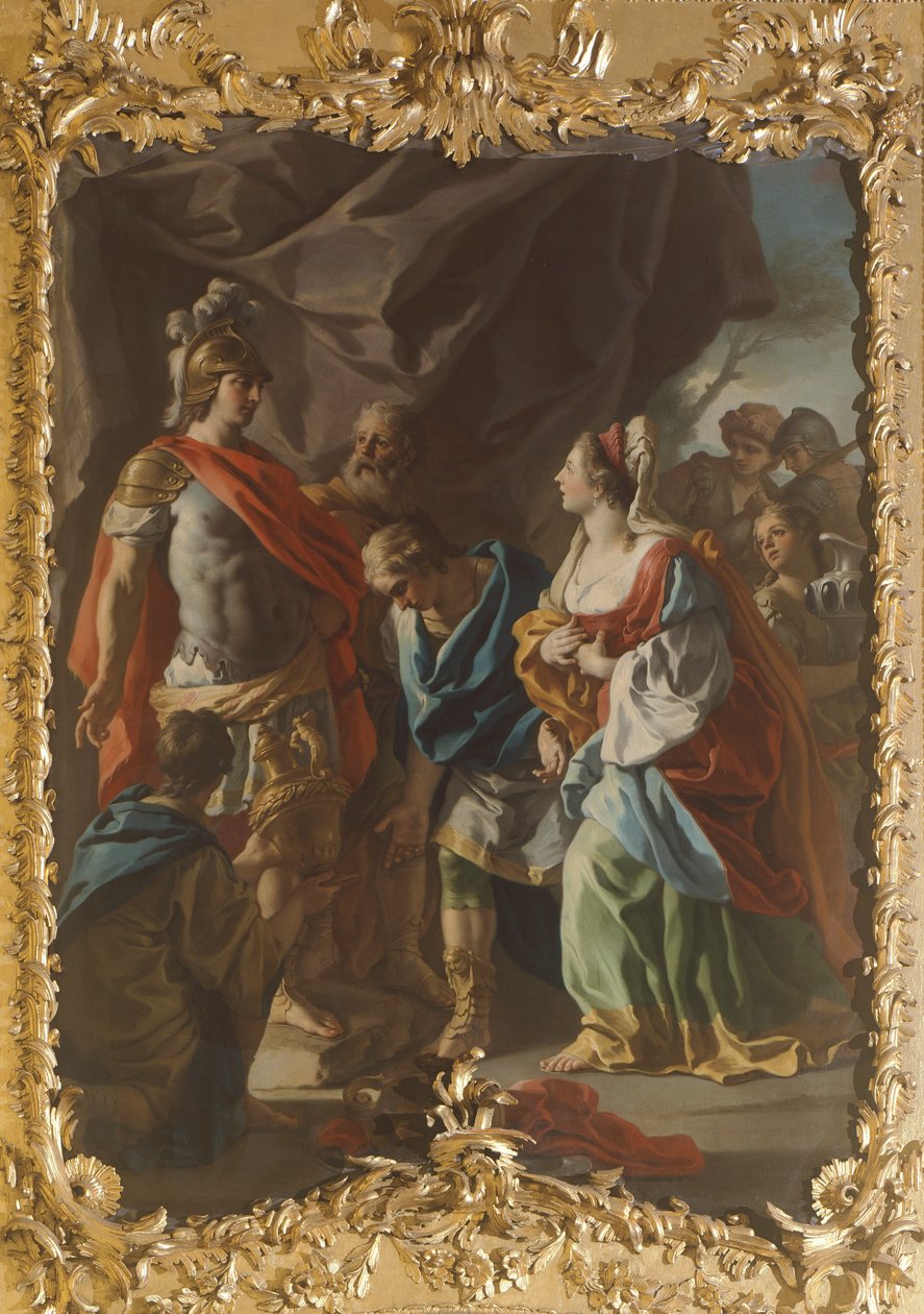 Historie Aleksandra, Francesco De Mura (1696-1782) autorstwa Francesco de Mura