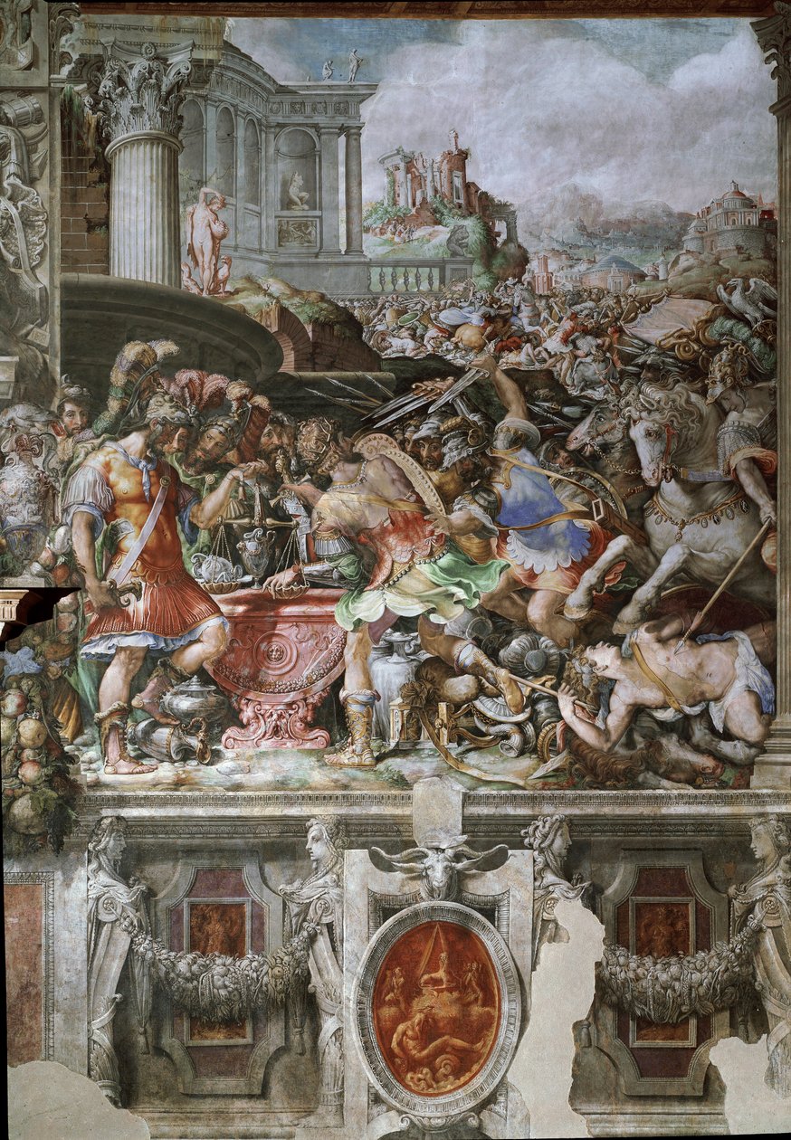 Życie Furius Camillus (fresk) autorstwa Francesco de Rossi Salviati
