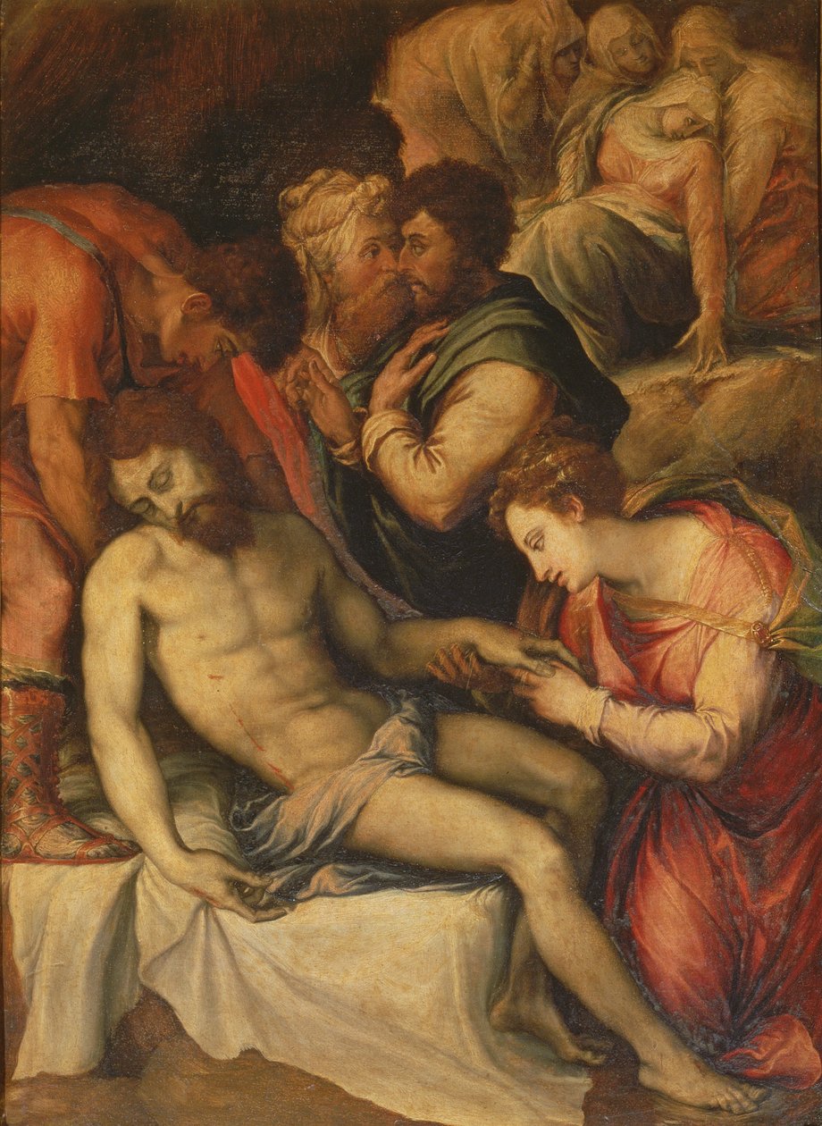 Osadzanie Chrystusa autorstwa Francesco de Rossi Salviati Cecchino