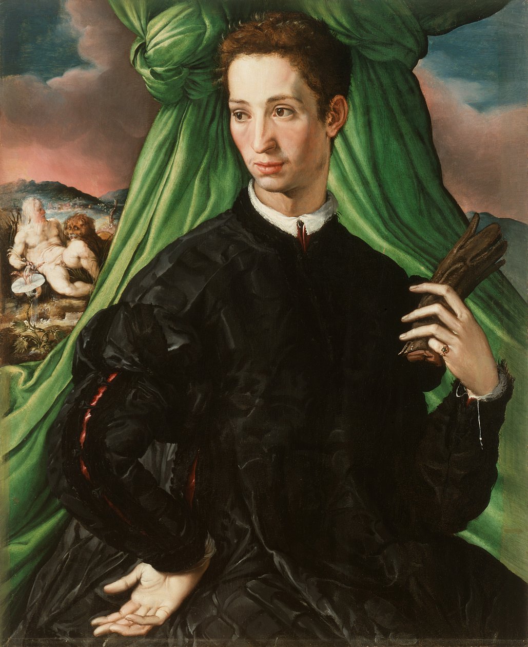 Portret florenckiego szlachcica autorstwa Francesco de Rossi Salviati Cecchino