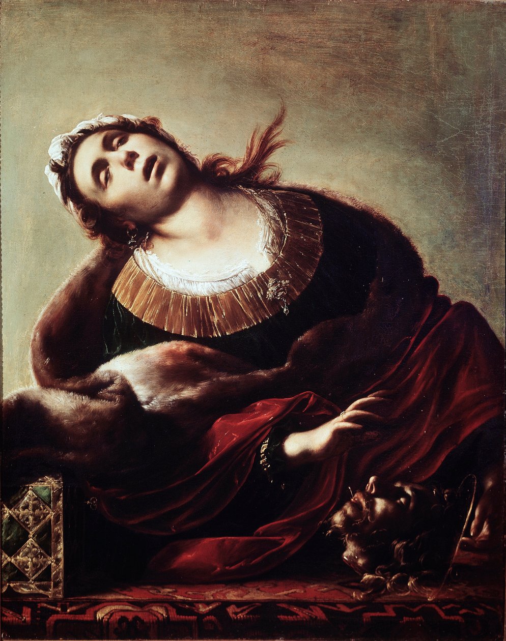 Herodiada z głową Jana Chrzciciela Salome wręczyła głowę św. Jana Chrzciciela swojej matce Herodiadzie, reprezentowanej w ekstazie. Obraz Francesco Cairo (1607-1665) XVII-wieczna Pinacoteca civica, Vicenza autorstwa Francesco del Cairo