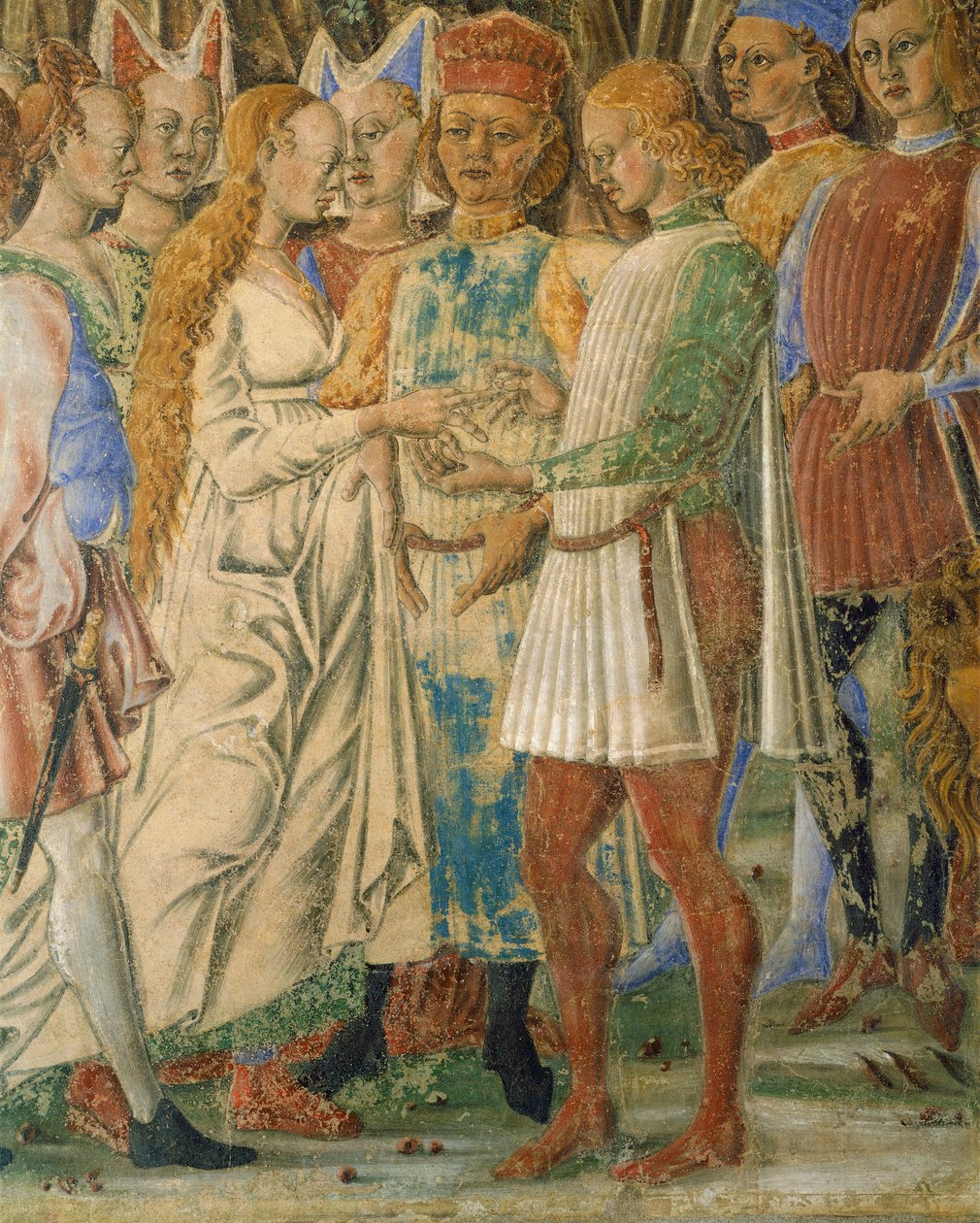 Włochy, Ferrara, Palazzo Schifanoia, Sala Miesiąca, Miesiąc Czerwiec – Francesco del Cossa (1436-1478) autorstwa Francesco del Cossa