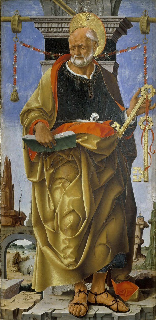 Poliptyk Griffoni: Święty Piotr, ok. 1472-1473. autorstwa Francesco del Cossa