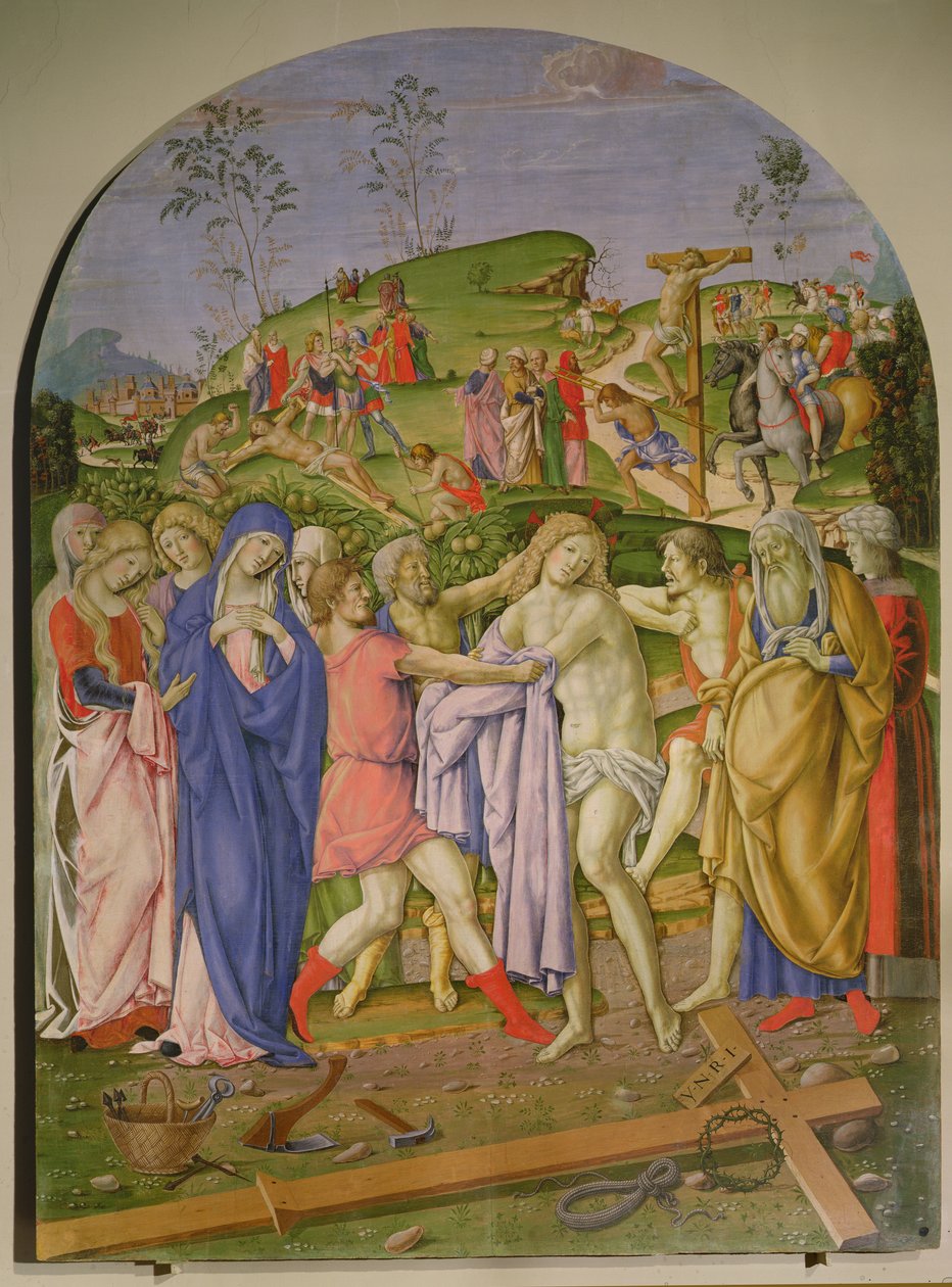 Jezus odarty z szat autorstwa Francesco di Giorgio (attr. to) Martini