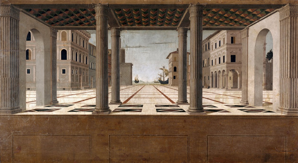 Weduta architektoniczna, ok. 1930 r. 1490 autorstwa Francesco di Giorgio Martini