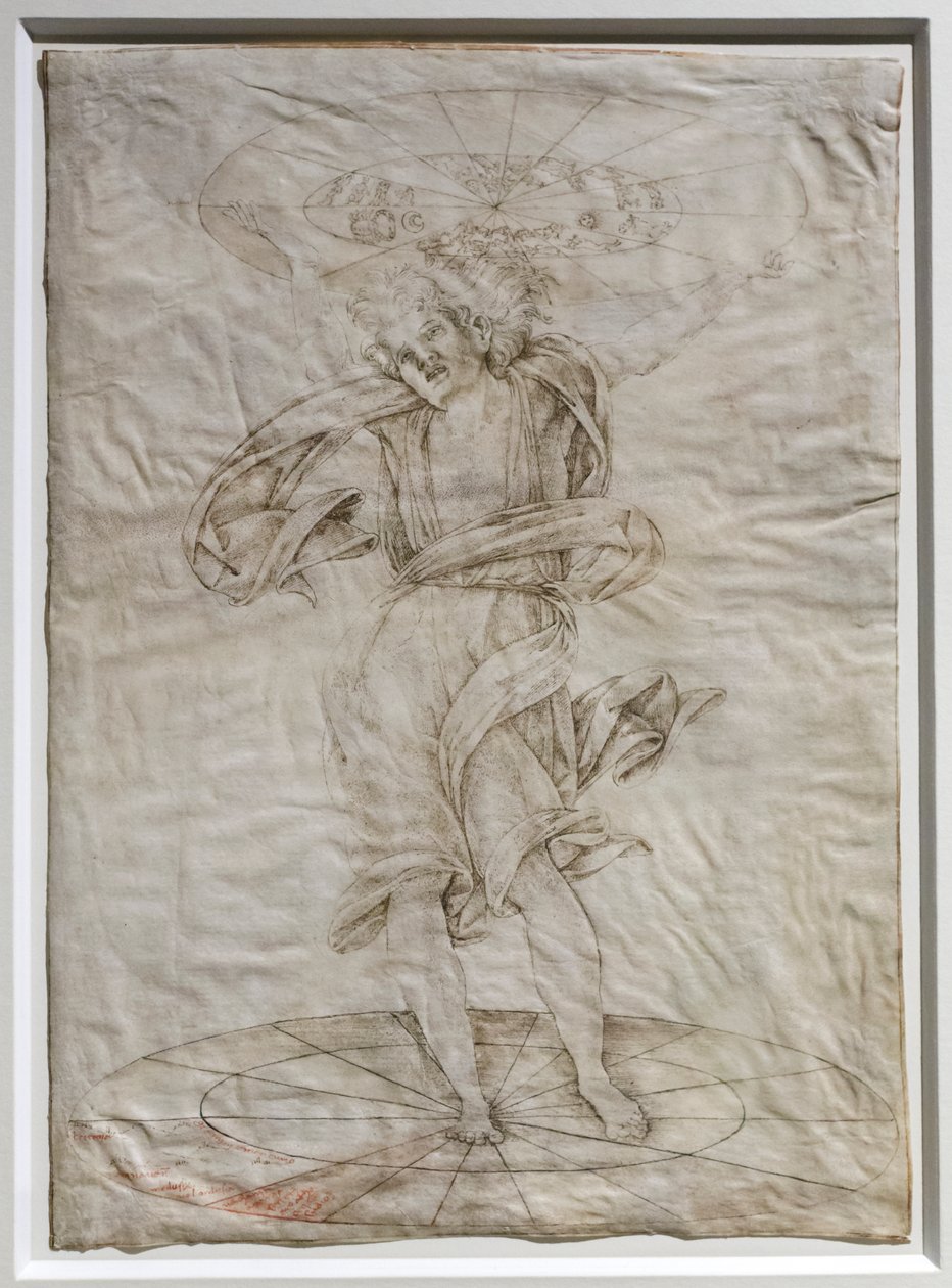 Atlas, ok. 1472-74 (pióro na pergaminie) autorstwa Francesco di Giorgio Martini
