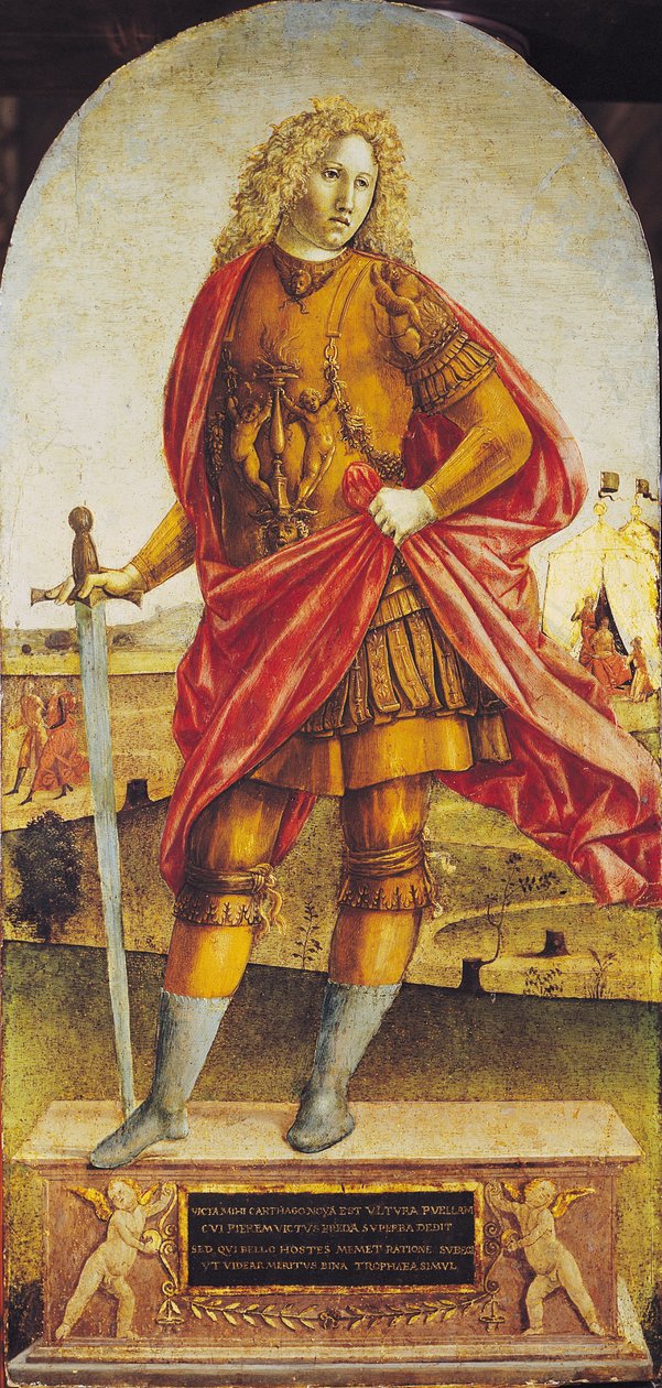 Publius Scipio Africanus (ok. 235-183 pne) (olej na panelu) autorstwa Francesco di Giorgio Martini