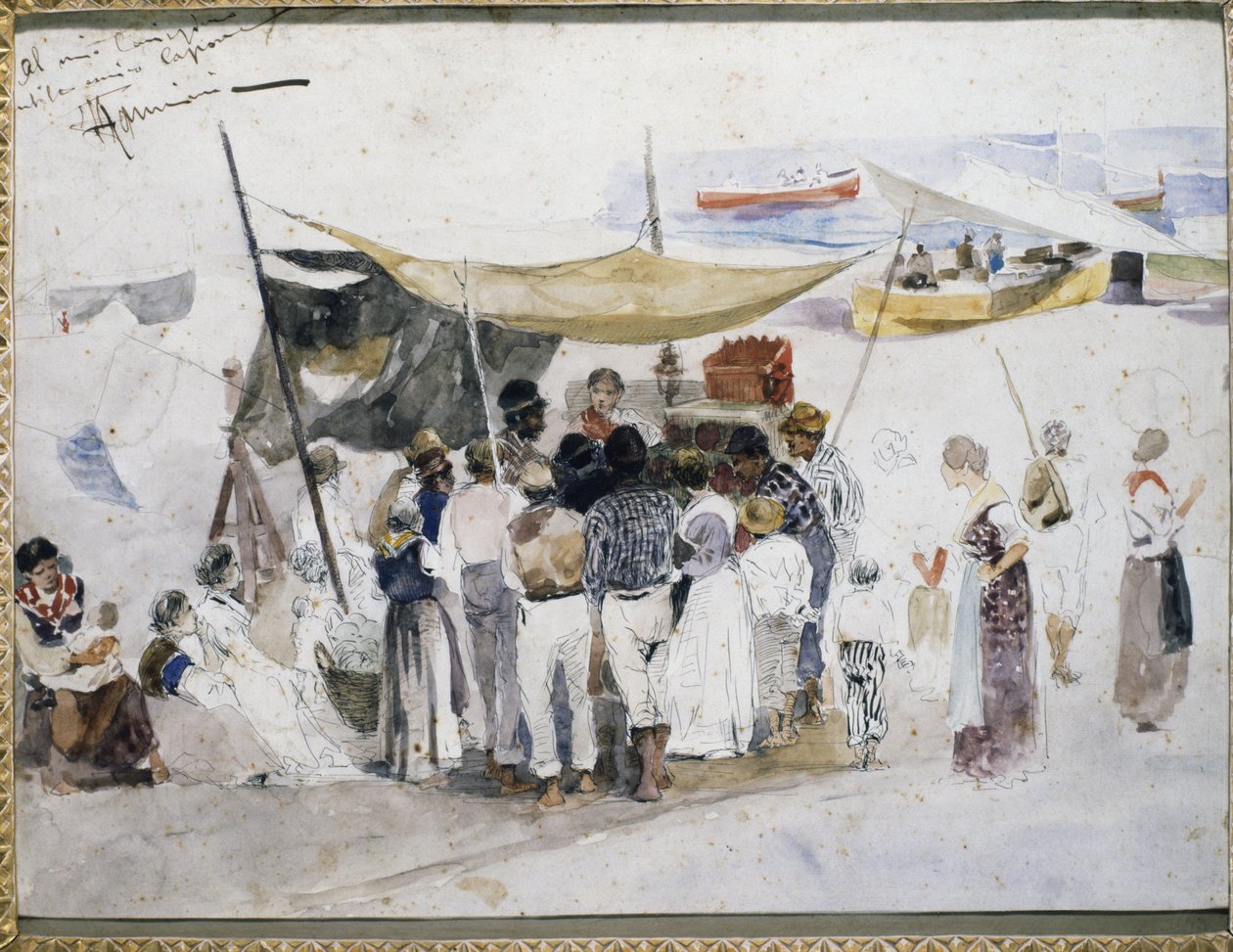 Gawędziarz, autor: Francesco Marino (1892-1954). Włochy autorstwa Francesco di Marino