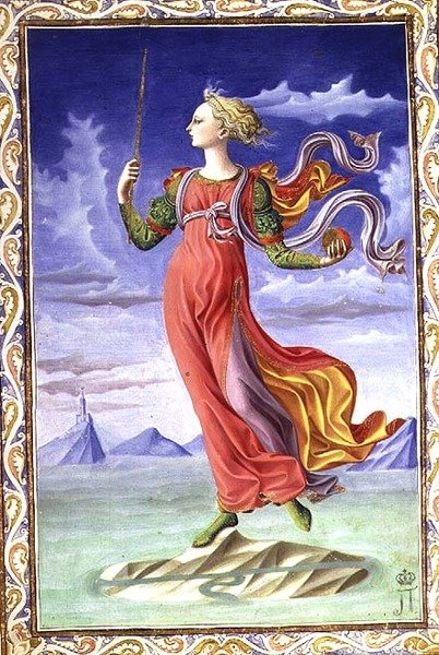 Alegoria Rzymu, z „De Secundo Bello Punico Poema autorstwa Francesco di Stefano Pesellino