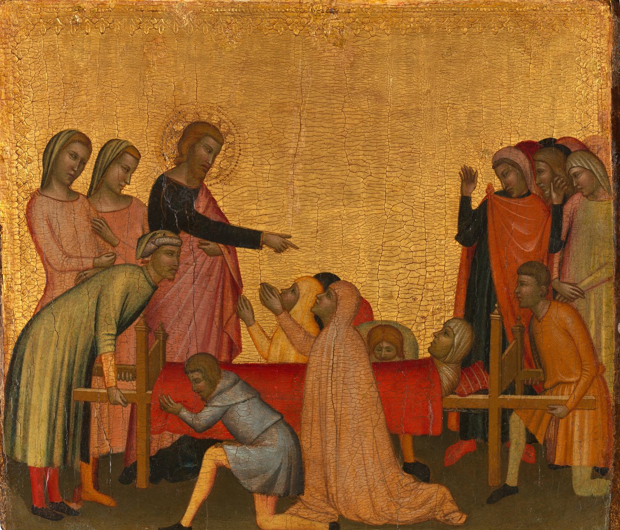Św. Jan Ewangelista ożywia Satheusa, ca. 1370. autorstwa Francescuccio Ghissi