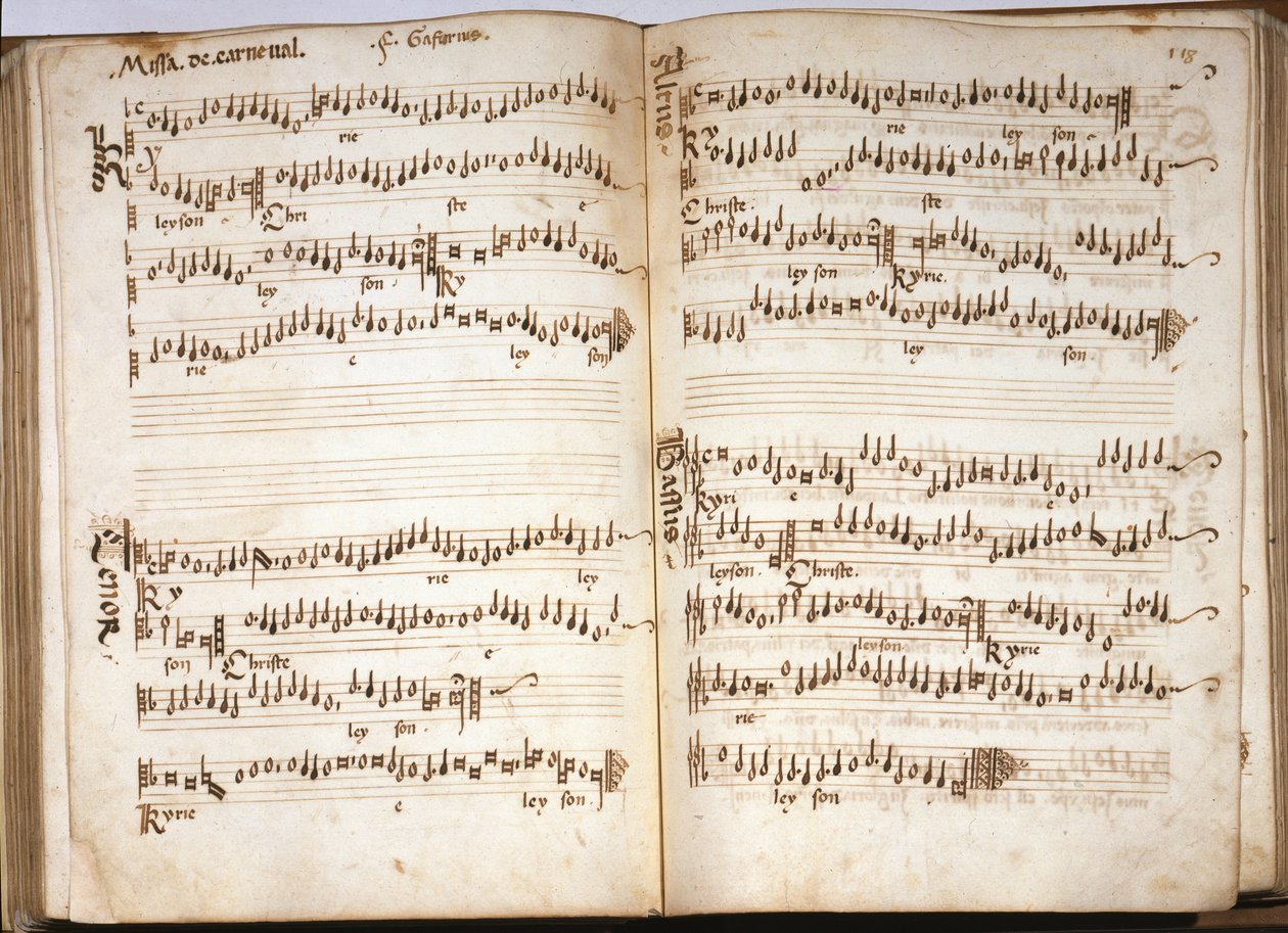 Msza karnawałowa w "Liber Capella" Franchiniego (Franchino) Gaffurio (Franchinus Gaffurius) (1451-1522). Tom III autorstwa Franchini Gaffurio