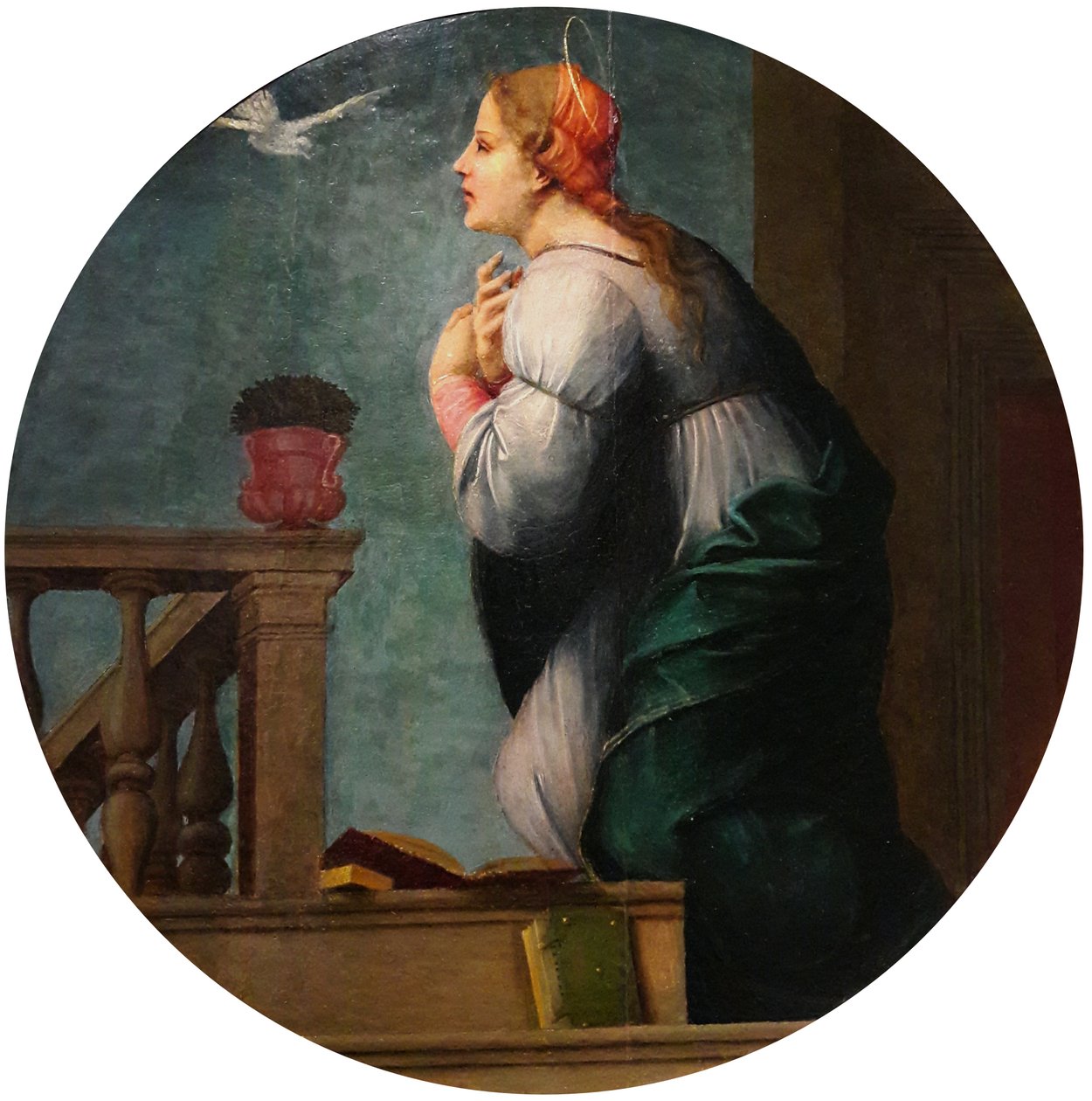 Maryja z pary Zwiastowania autorstwa Francesco di Cristofano Franciabigio