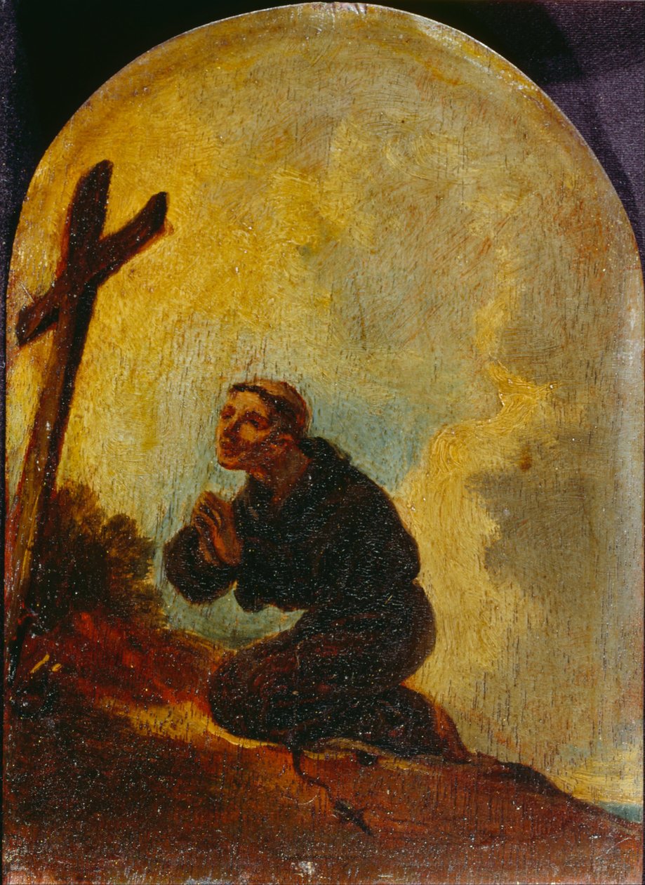 Brat w modlitwie autorstwa Francis Bourgeois