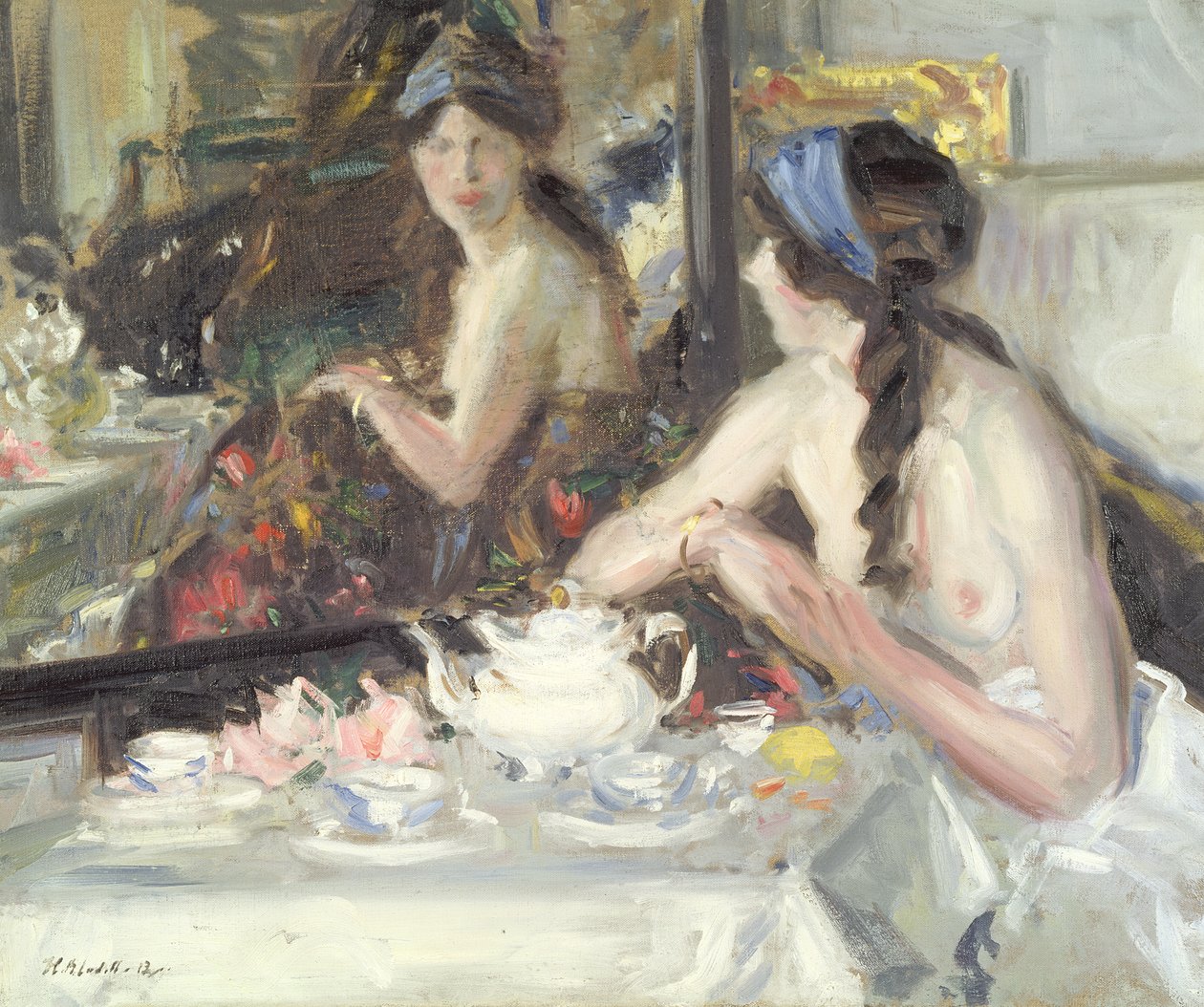 W lustrze, 1913 autorstwa Francis Campbell Boileau Cadell