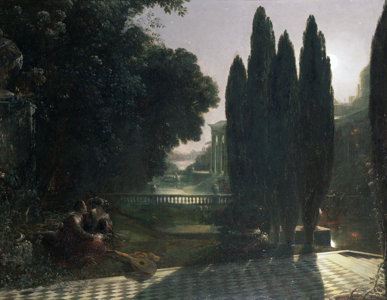 Scena z „Kupca weneckiego”, c.1828 autorstwa Francis Danby