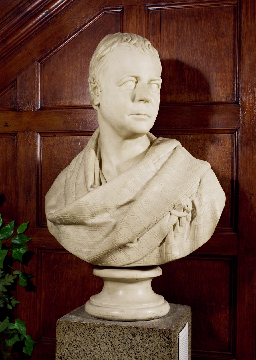 Sir Walter Scott (1771-1832) (marmur) autorstwa Francis Legatt Chantrey